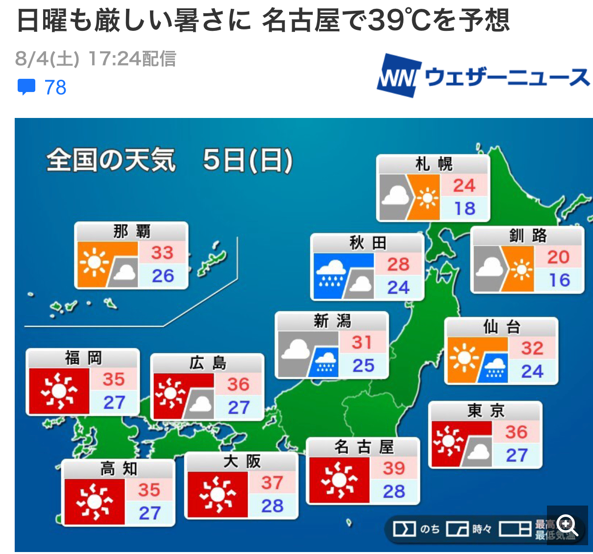 今や、沖縄が避暑地？